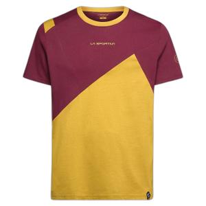 zact159-e32r25-t-shirt-la-sportiva-dude-savana-redwood