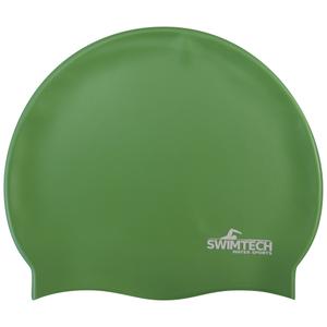 sta200g-silicone-bathing-cap-swimtech-green-one-size