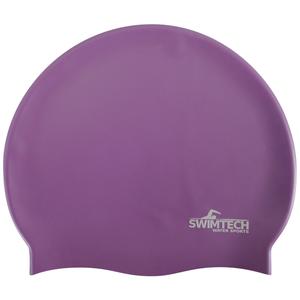 sta200p-silicone-bathing-cap-swimtech-purple-one-size