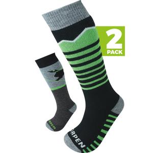 6710008-3830-children-s-ski-socks-ternua-s2kne-merino-ski-eco-x2-green