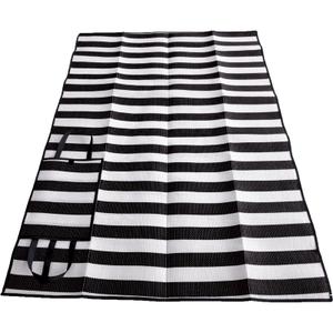 a1700783-foldable-polypropylene-beach-mat-wdk-partner-black-white-150x1x200-cm